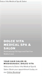 Mobile Screenshot of dolcevitamedicalspasalon.com